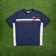 Load image into Gallery viewer, (2005) Nike Small Swoosh Embroidered Logo Taping T-Shirt - XL/XXL