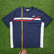 Load image into Gallery viewer, (2005) Nike Small Swoosh Embroidered Logo Taping T-Shirt - XL/XXL