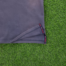 Load image into Gallery viewer, Reebok Athletic Dept Spell Out Embroidered Logo Textured Navy T-Shirt - XL