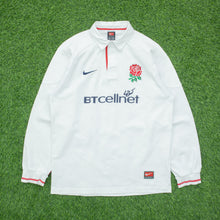 Load image into Gallery viewer, 1999/2000 England Nike Team Home Long Sleeved Rugby Union Shirt - M (39/41)