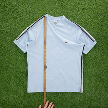 Load image into Gallery viewer, (2003) Nike Small Swoosh Embroidered Taping V-Neck T-Shirt - M/L