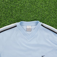 Load image into Gallery viewer, (2003) Nike Small Swoosh Embroidered Taping V-Neck T-Shirt - M/L
