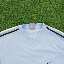 Load image into Gallery viewer, (2003) Nike Small Swoosh Embroidered Taping V-Neck T-Shirt - M/L