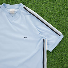Load image into Gallery viewer, (2003) Nike Small Swoosh Embroidered Taping V-Neck T-Shirt - M/L
