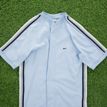 Load image into Gallery viewer, (2003) Nike Small Swoosh Embroidered Taping V-Neck T-Shirt - M/L