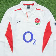 Load image into Gallery viewer, 2003/2005 England Nike Home Long Sleeved Rugby Shirt - M (39/41)