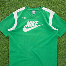 Load image into Gallery viewer, (2006) Nike SRP Large Swoosh Graphic Green V-Neck T-Shirt - L/XL