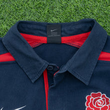 Load image into Gallery viewer, 2003/2005 England Nike Away Long Sleeved Rugby Shirt - L (42/44)