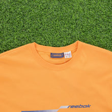 Load image into Gallery viewer, (2001) BNWT Reebok Spell Out Gradient Graphic Orange T-Shirt - XL