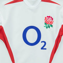Load image into Gallery viewer, 2004/2005 England Nike Dri-Fit Pro Player Issue Home Short Sleeved Rugby Union Shirt - M/L