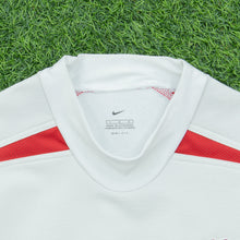 Load image into Gallery viewer, 2004/2005 England Nike Dri-Fit Pro Player Issue Home Short Sleeved Rugby Union Shirt - M/L