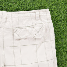 Load image into Gallery viewer, (2010) Nike Athletic Dept Small Swoosh Embroidered Pocket Logo Checked Beige Shorts - L (32/34”)
