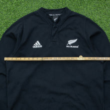 Load image into Gallery viewer, 2002/2003 New Zealand All Blacks Adidas Home Long Sleeved Rugby Shirt - XL