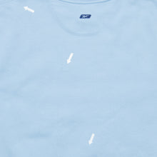 Load image into Gallery viewer, Reebok Small Spell Out Logo Embroidered Crewneck Light Blue Sweatshirt - M