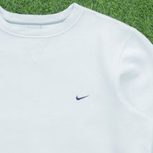 Load image into Gallery viewer, 2003 Nike Small Swoosh Embroidered Logo Boxy Crewneck Pale Blue Sweatshirt - L/XL
