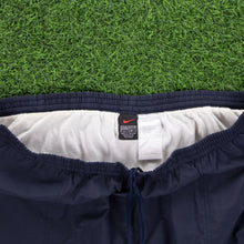 Load image into Gallery viewer, (1999) Nike Small Swoosh Embroidered Lined Navy Sports Shorts - XXL (38-42”)