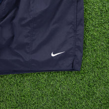 Load image into Gallery viewer, (1999) Nike Small Swoosh Embroidered Lined Navy Sports Shorts - XXL (38-42”)