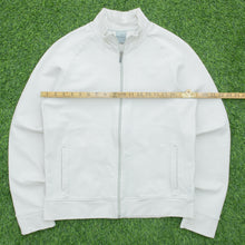 Load image into Gallery viewer, Women’s 2002 Nike Small Swoosh Embroidered Zip Up High Neck Fitted Sports White Track Jacket - M/L (12-14)