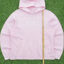 Load image into Gallery viewer, Women’s Nike Spell Out Graphic Pullover Raglan Light Pink Hoodie - L (12-14)