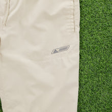 Load image into Gallery viewer, (2004) Women’s Adidas Spell Out Embroidered Logo Adjustable Cream 3/4 Length Shorts - L (14-16)