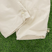 Load image into Gallery viewer, (2004) Women’s Adidas Spell Out Embroidered Logo Adjustable Cream 3/4 Length Shorts - L (14-16)