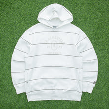Load image into Gallery viewer, 2008 Nike Track & Field Tree Graphic Small Swoosh Embroidered Striped White Green Hoodie - M
