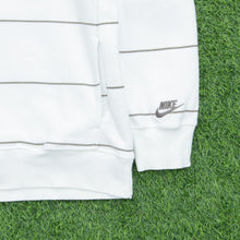 Load image into Gallery viewer, 2008 Nike Track & Field Tree Graphic Small Swoosh Embroidered Striped White Green Hoodie - M