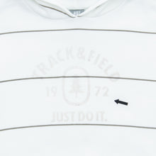 Load image into Gallery viewer, 2008 Nike Track & Field Tree Graphic Small Swoosh Embroidered Striped White Green Hoodie - M