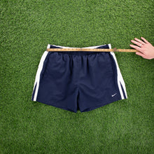 Load image into Gallery viewer, (2005) Nike Small Swoosh Embroidered Taping Navy Sports Shorts - XL/XXL (36-40”)