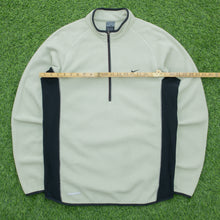 Load image into Gallery viewer, 2002 Nike Cross Fit Therma Small Swoosh Embroidered Quarter Zip Beige Fleece - L