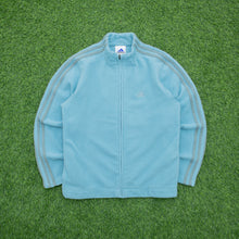 Load image into Gallery viewer, Women’s 2001 Adidas 3-Stripe Embroidered Logo Full Zip Light Blue Fleece - M (10-12)
