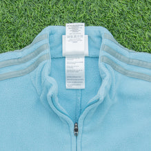 Load image into Gallery viewer, Women’s 2001 Adidas 3-Stripe Embroidered Logo Full Zip Light Blue Fleece - M (10-12)