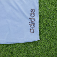 Load image into Gallery viewer, (2004) Adidas Spell Out Embroidered Graphic Light Blue Raglan T-Shirt - S