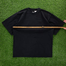 Load image into Gallery viewer, (1995) Nike Small Swoosh Embroidered Heavyweight Black T-Shirt - XXL