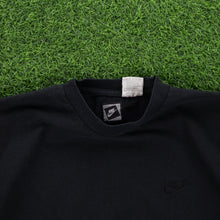 Load image into Gallery viewer, (1995) Nike Small Swoosh Embroidered Heavyweight Black T-Shirt - XXL