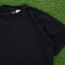 Load image into Gallery viewer, (1995) Nike Small Swoosh Embroidered Heavyweight Black T-Shirt - XXL