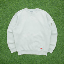 Load image into Gallery viewer, 2001 Nike Athletic 71 Graphic Small Swoosh Embroidered Logo Pocket Crewneck Beige Sweatshirt - M