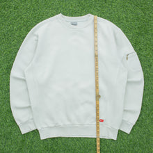 Load image into Gallery viewer, 2001 Nike Athletic 71 Graphic Small Swoosh Embroidered Logo Pocket Crewneck Beige Sweatshirt - M