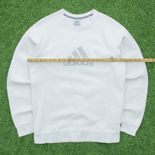 Load image into Gallery viewer, 2006 Adidas Large Logo Embroidered Pullover Crewneck White Sweatshirt - M