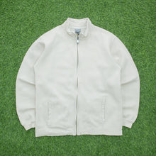 Load image into Gallery viewer, Nike Small Swoosh Embroidered Logo Zip Up Beige Jumper - S/M