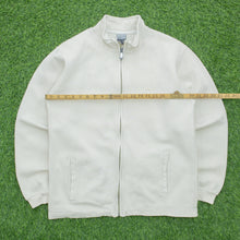 Load image into Gallery viewer, Nike Small Swoosh Embroidered Logo Zip Up Beige Jumper - S/M