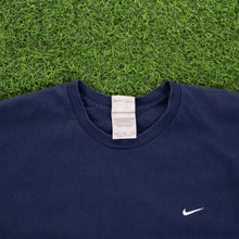 Load image into Gallery viewer, (2003) Nike Small Swoosh Embroidered Navy T-Shirt - XL
