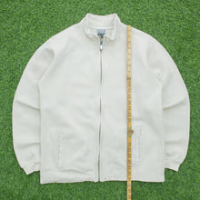 Load image into Gallery viewer, Nike Small Swoosh Embroidered Logo Zip Up Beige Jumper - S/M