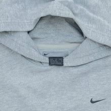 Load image into Gallery viewer, Women’s 2001 Nike Small Swoosh Embroidered Logo Boxy Pullover Grey Hoodie - L (14-16)