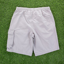 Load image into Gallery viewer, (2006) Nike Small Swoosh Embroidered Pocket Grey Cargo Shorts - M (30-33”)