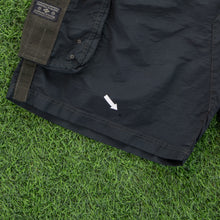 Load image into Gallery viewer, (2006) Nike Randall’s Island Downing Stadium Small Swoosh Embroidered Dark Green Brown Cargo Shorts - L (32-36”)