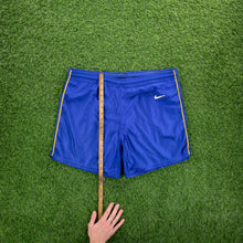 Load image into Gallery viewer, (2000) Nike Team Small Swoosh Embroidered Blue Sports Shorts - XL (34-38”)