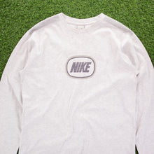 Load image into Gallery viewer, (2002) Nike Large Spell Out Button Graphic Heavyweight Long Sleeve T-Shirt - XL