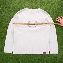 Load image into Gallery viewer, (2002) Nike Large Spell Out Button Graphic Heavyweight Long Sleeve T-Shirt - XL