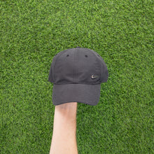 Load image into Gallery viewer, Nike Heritage ‘86 Metal Swoosh Dark Grey Metallic 6 Panel Cap - One Size